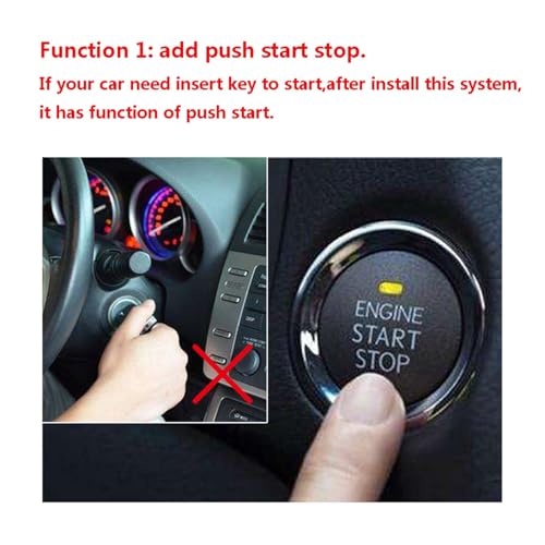 Compatible with Toyota 19-22 RAV4 Car Facelift Engine Push Button Start Stop Control System Keyless Entry Remote Starter Car Products(System with Panel)